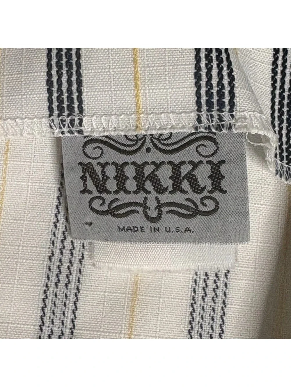 Vintage 1980s Nikki Striped Blazer - Made in USA, Nautical &